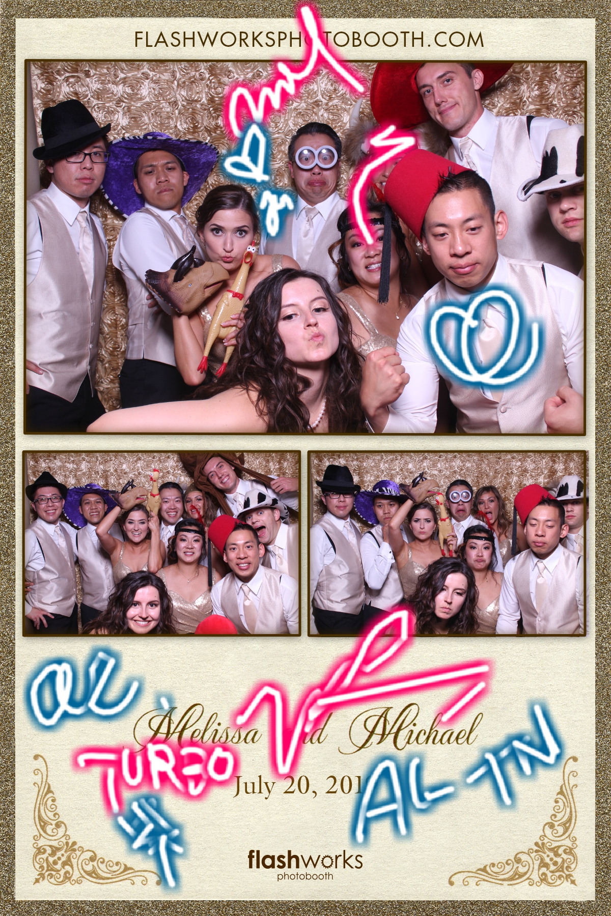Michael and Melissa's Wedding | View more photos from the event at gallery.flashworksphotobooth.com/u/FlashworksPhotoboothInc/Michael-and-Melissas-Wedding